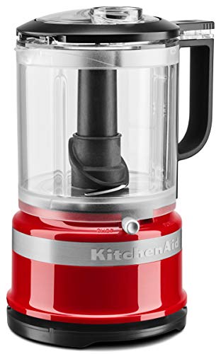 KitchenAid 5KFC0516 - Robot de cocina (1,19 L, Negro, Rojo, Botones, palanca, 3450 RPM, 0,83 L, Mezcla, Mezcla, Puré)