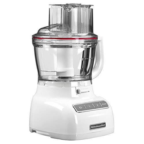 KitchenAid 5KFP1325EWH - Robot de cocina, 3,1 l, 300 W, 50 Hz, color gris y negro