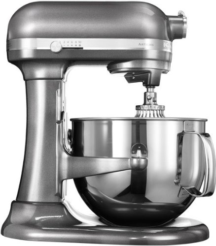 KitchenAid 5KSM7580XEMS Robot de cocina, 500 W, Acero Inoxidable, 10 Velocidades, Plata