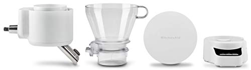 KitchenAid ACCESORIO TAMIZADOR+PESA 5KSMSFTA, 18/8 Stainless Steel, Blanco