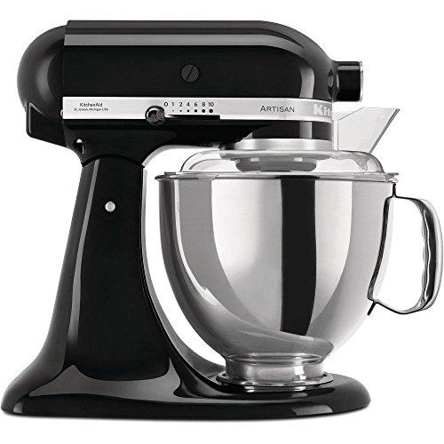 KitchenAid Artisan - Robot de cocina (4,8 L), color negro