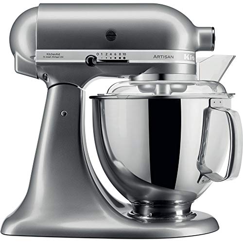 KitchenAid Artisan - Robot de cocina (4,8 L, Plata, palanca, 220 RPM, 1,454 m, AC)