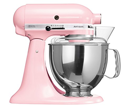 KitchenAid Artisan - Robot de cocina (4,8 L, Rosa, palanca, 220 RPM, 1,454 m, AC)