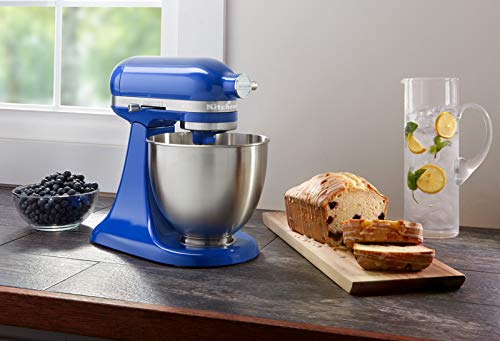 KitchenAid Mini - Robot de cocina (3,3 L, Azul, palanca, 200 RPM, 1,219 m, CC)