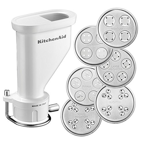 KitchenAid Tubo Accesorio para Hacer Pasta 144313 5KSMPEXTA, 18/8 Stainless Steel