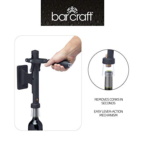 KitchenCraft BCWALLBO - Sacacorchos vertical, color negro