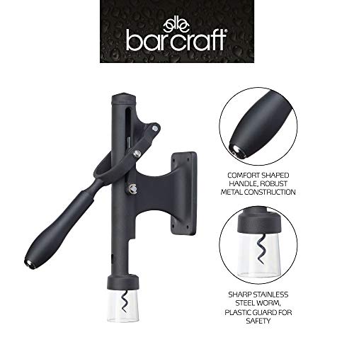 KitchenCraft BCWALLBO - Sacacorchos vertical, color negro