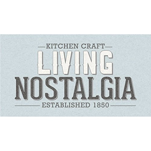 Kitchencraft Living Nostalgia tazas de espresso, 75 ml (2.5 Fl Oz) (Juego de 6), esmalte, Vintage azul, 7 x 5 x 5 cm