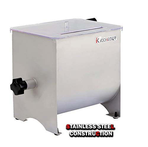 Kitchener Mano Grado Heavy Duty Comercial manivela de Acero Inoxidable Mezclador Manual de la Carne