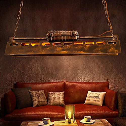 KJLARS Lámpara de Techo Vintage Lámparas de araña Luces E27 Bombilla, lámpara de estilo industrial Iluminación colgante Es Adecuado para Cocina, Cafetería, Bar, mesa de comedor