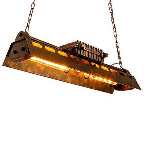 KJLARS Lámpara de Techo Vintage Lámparas de araña Luces E27 Bombilla, lámpara de estilo industrial Iluminación colgante Es Adecuado para Cocina, Cafetería, Bar, mesa de comedor