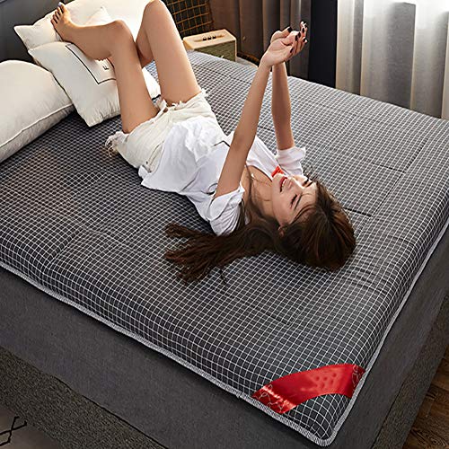 KKLTDI Suave Cómodo Tatami Topper Viscoelástico, Cómodo Respirable Japonés Sleeping Pad Antideslizante Plegable Portátil Colchón Futón para Suelo-a 190x90cm(75x35inch)