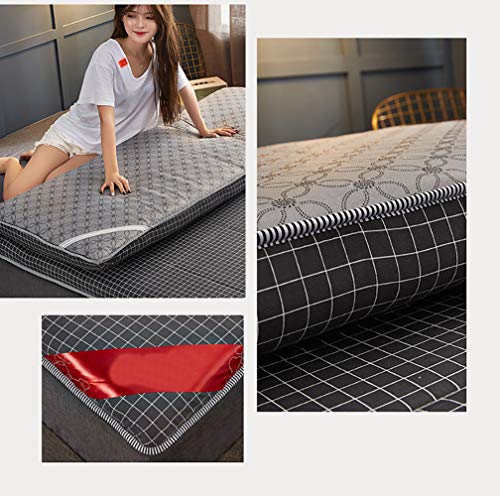 KKLTDI Suave Cómodo Tatami Topper Viscoelástico, Cómodo Respirable Japonés Sleeping Pad Antideslizante Plegable Portátil Colchón Futón para Suelo-a 190x90cm(75x35inch)