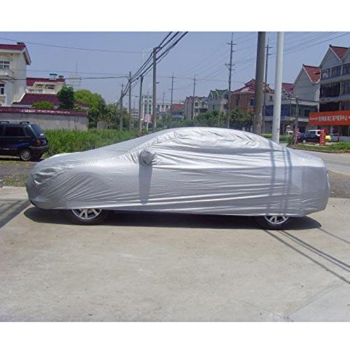 KKmoon Cubierta de Coche Funda de Coche Exterior Anti-UV Transpirable Resistente al Polvo Rasguno Nieve (5.3 x 2.0 x 1.5M)