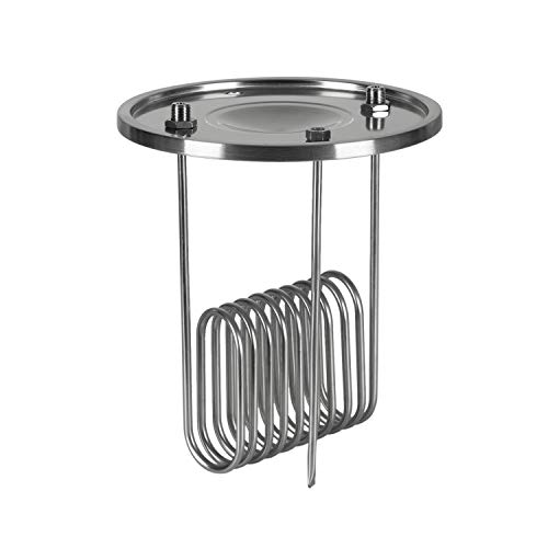 Klarstein Gärkeller - Tapa refrigeradora, Accesorio para cuba macerado Gärkeller, 3 piezas: tapadera, espiral refrigeradora y sensor, Airlock: tapadera hermética, Espiral sumergible, Acero 304