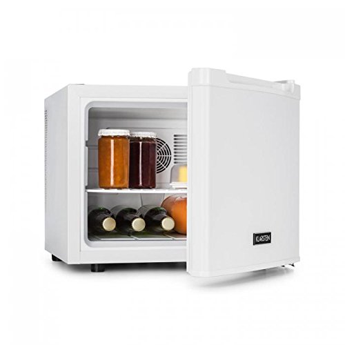 Klarstein Manhattan Mininevera - Minibar de hotel, oficina o dormitorio, Silenciosa, Bajo consumo 70W, Capacidad 35L, Niveles temperatura 5-12ºC, Apuerta puerta derecha, Pies de goma, Blanco