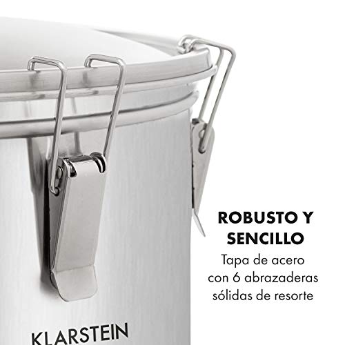 Klarstein Mundschenk 3XL – caldero de mosto, lote para cocer cerveza casera, 3.000 W, 65 litros, 9 programas, MemoryBrew, pantalla LCD, acero inoxidable 304, incluye colador y recipiente para cereales