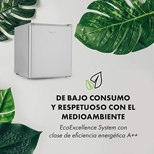 Klarstein Scooby mininevera - sistema EcoExcellence, eficiencia energética de clase A++, 40 litros de capacidad, temperatura regulable, baldas extraíbles, botellas de hasta 2 l, 41 dB, blanco