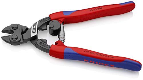 Knipex 71 12 200 CORTA-BULON COMPACTO COBOLT, Multicolor, 200 mm