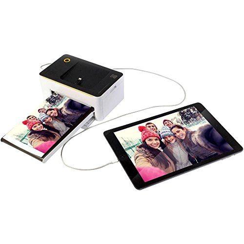 Kodak PD-450WE WiFi Negro, Color Blanco Impresora de Foto - Impresora fotográfica (16,7 M, 4" x 6" (10x15 cm), 165,8 mm, 100 mm, 68,5 mm, 760 g), negro, blanco, de tinta