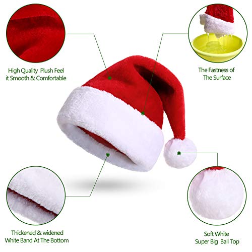 KONVINIT Gorro Navideño para Niño Gorro Santa Claus Gorro de Papá Noel Bambino Roja para niños Chica Sombrero Gorras Padre