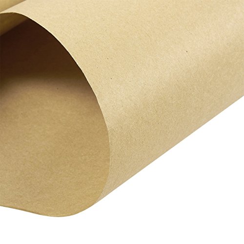 Kraft rollo de papel – para manualidades, regalos, embalaje envío – 100 pies de largo, marrón, 17,5 x 1200 cm