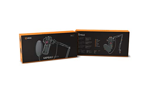 KROM KAPSULE - NXKROMKPSL - Kit de micrófono Streaming, unidireccional con Dos condensadores de cápsula