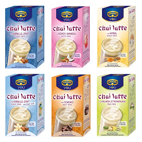 Krüger Chai Latte – Juego de 6 tipos de té con leche