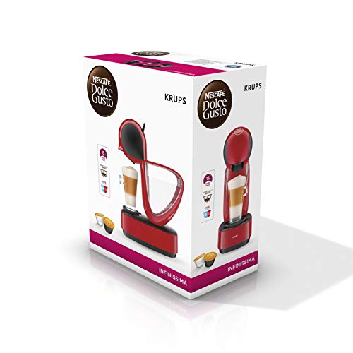 Krups Dolce Gusto Infinissima KP1705 - Cafetera de cápsulas, 15 bares de presión, color rojo