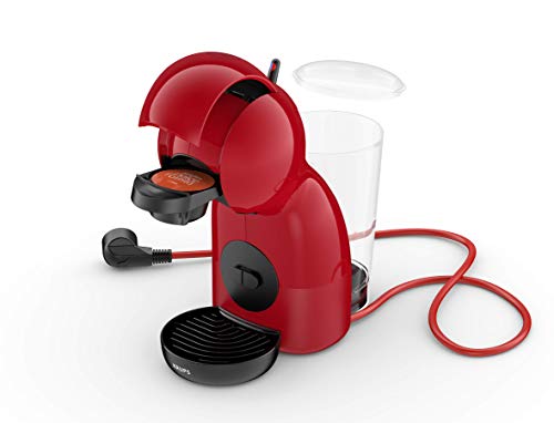 Krups Piccolo KP1A05 - Cafetera cápsulas Dolce Gusto, 15 bares y 1500 W, con depósito de 0.8 l, monodosis multibebidas frías y calientes, manual, color rojo + 3 Packs Café Intenso