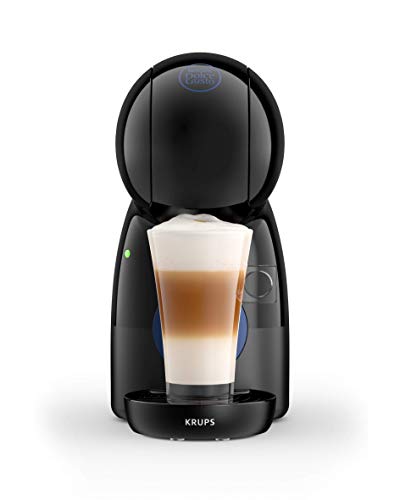 Krups Piccolo KP1A08 - Cafetera cápsulas Dolce Gusto, 15 bares, 1500 W, con depósito de 0.8 l, monodosis multibebidas frías y calientes, manual, color negro + 3 Packs Café Intenso