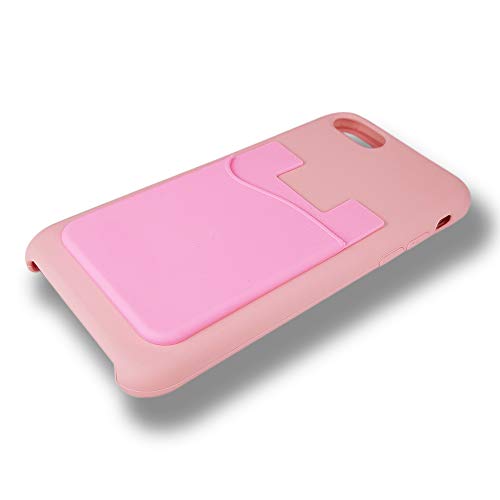 KSTORE365 Tarjetero Porta Tarjetas Adhesivo para Móviles De Silicona (Rosa Clarito)