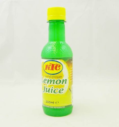 KTC - Zumo de limón a partir de concentrado - 250 ml - Pack de 5 unidades