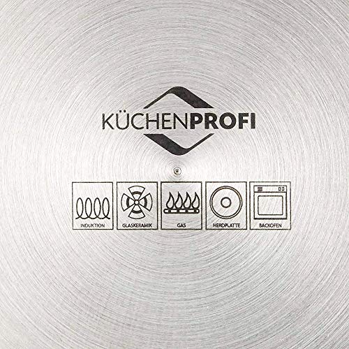 Küchenprofi 23 7060 28 14 - Cazo para Hacer al baño maría, Color Plateado