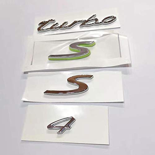 Kwak's 3D Emblema Cartas Etiqueta Compatible para Porsche Panamera Cayenne Cayman Macan 911 718 918 Boxster Posterior del Tronco Adhesivo Logotipo de la Insignia de la Etiqueta(S)