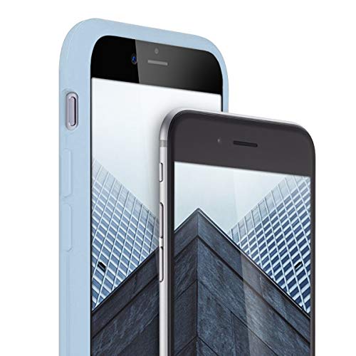 kwmobile Funda Compatible con Apple iPhone 6 / 6S - Carcasa de TPU para móvil - Cover Trasero en Azul Claro Mate