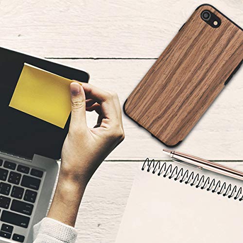 kwmobile Funda Compatible con Apple iPhone 7/8 / SE (2020) - Carcasa Protectora Trasera para teléfono móvil Inteligente de Madera - Natural marrón