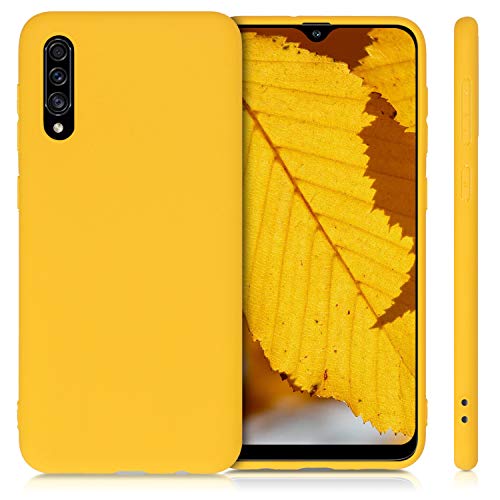 kwmobile Funda Compatible con Samsung Galaxy A30s - Carcasa de TPU Silicona - Protector Trasero en Amarillo Miel