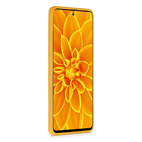 kwmobile Funda Compatible con Samsung Galaxy A51 - Carcasa de TPU Silicona - Protector Trasero en Amarillo Miel