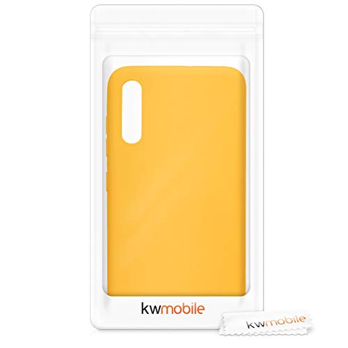 kwmobile Funda Compatible con Samsung Galaxy A70 - Carcasa de TPU Silicona - Protector Trasero en Amarillo Miel