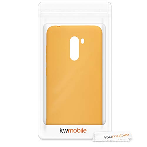 kwmobile Funda Compatible con Xiaomi Pocophone F1 - Carcasa de TPU Silicona - Protector Trasero en Amarillo Miel