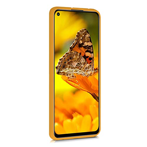 kwmobile Funda Compatible con Xiaomi Redmi Note 9 - Carcasa de TPU Silicona - Protector Trasero en Amarillo Miel