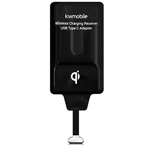 kwmobile Receptor de Carga inalámbrico Qi con conexión USB-C - Cargador Universal USB Tipo C de 5V para Carga inalámbrica Qi de Smartphones