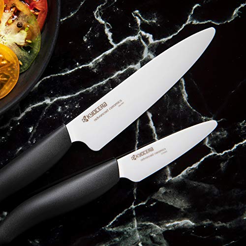 KYOCERA FK130WHBKEU Gen White coltello Slicing-Affettare Nero, cerámica, Negro