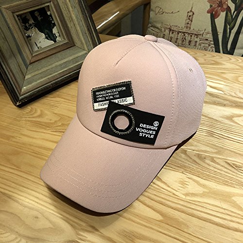 KYXXLD Nuevo Muelle de Damas de Moda de Verano Sombrero Gorro Gorra de béisbol Rosa