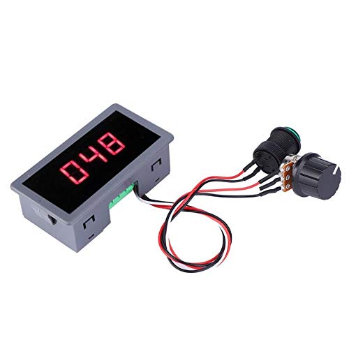 L-Yune,bolt Display 1pc DC PWM Controller Motor de Ajuste de regulador con LED 6-30V 6A 8A Motor Regulador