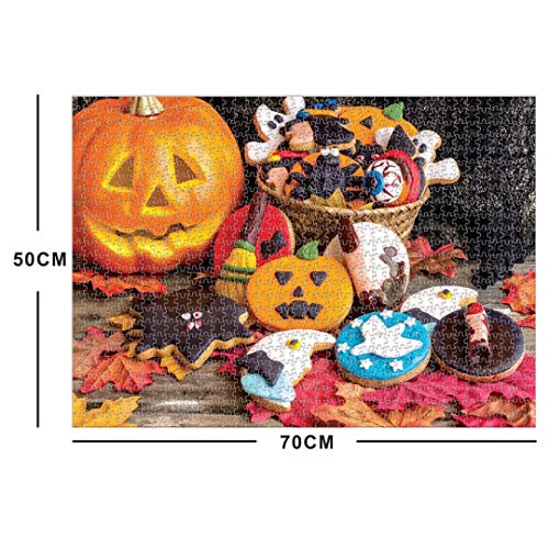 L-yw Puzzle 1000 Piezas Galletas de Halloween