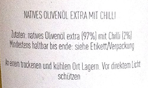 La Chinata, Aceite de oliva (Sabor guindilla) - 2 de 250 ml. (Total 500 ml.)