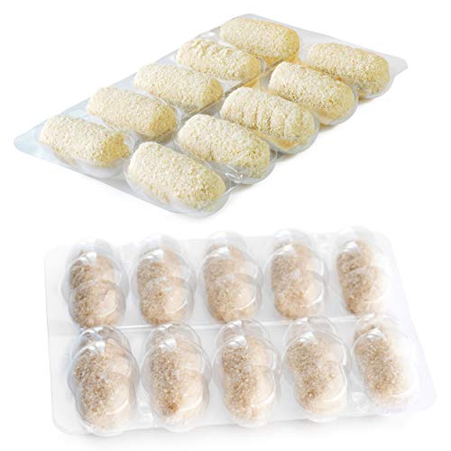 La Croquetera Pack- Utensilio Multiusos Color Pistacho - 4 moldes Intercambiables para masas + Pack 20 Bandejas conservación - 100% español : Patentado y Fabricado en España