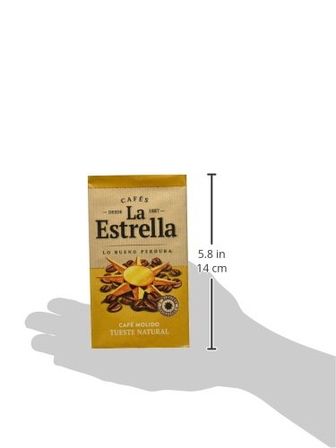 La Estrella Café Molido de tueste Natural - Paquete de Café de 8x250 g - Total: 2 kg